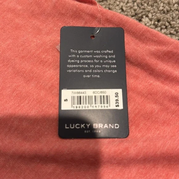 Lucky Brand Coral Top - Picture 2 of 5